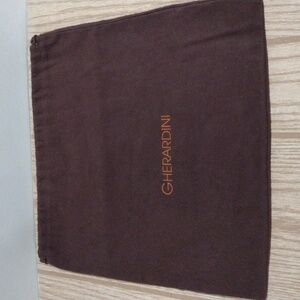 Gherardini Brown Drawstring Protective Storage Dust Bag 13.5 x 13.5 inches